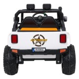 JOKO Elektrické autíčko Jeep Monster 4x200W, penové kolesá, kožené sedadlo, nosnosť 50kg, sedadlo pre Rodiča, biele