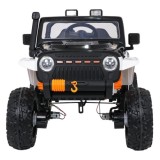 JOKO Elektrické autíčko Jeep Monster 4x200W, penové kolesá, kožené sedadlo, nosnosť 50kg, sedadlo pre Rodiča, biele