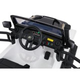 JOKO Elektrické autíčko Jeep Monster 4x200W, penové kolesá, kožené sedadlo, nosnosť 50kg, sedadlo pre Rodiča, biele