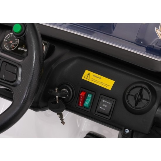 JOKO Elektrické autíčko Jeep Monster 4x200W, penové kolesá, kožené sedadlo, nosnosť 50kg, sedadlo pre Rodiča, biele