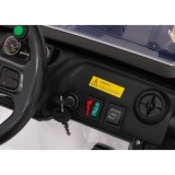 JOKO Elektrické autíčko Jeep Monster 4x200W, penové kolesá, kožené sedadlo, nosnosť 50kg, sedadlo pre Rodiča, biele