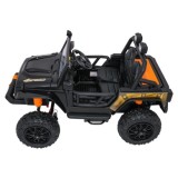 JOKO Elektrické autíčko Jeep Monster 4x200W, penové kolesá, kožené sedadlo, nosnosť 50kg, sedadlo pre Rodiča, čierne