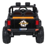 JOKO Elektrické autíčko Jeep Monster 4x200W, penové kolesá, kožené sedadlo, nosnosť 50kg, sedadlo pre Rodiča, čierne