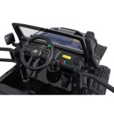 JOKO Elektrické autíčko Jeep Monster 4x200W, penové kolesá, kožené sedadlo, nosnosť 50kg, sedadlo pre Rodiča, čierne