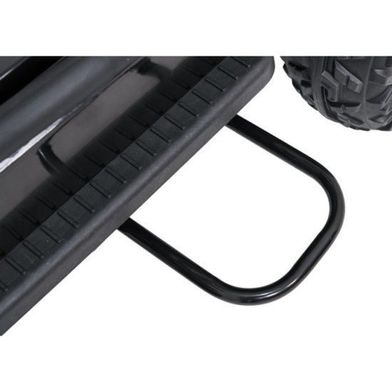 JOKO Elektrické autíčko Jeep Monster 4x200W, penové kolesá, kožené sedadlo, nosnosť 50kg, sedadlo pre Rodiča, čierne