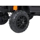 JOKO Elektrické autíčko Jeep Monster 4x200W, penové kolesá, kožené sedadlo, nosnosť 50kg, sedadlo pre Rodiča, čierne
