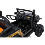 JOKO Elektrické autíčko Jeep Monster 4x200W, penové kolesá, kožené sedadlo, nosnosť 50kg, sedadlo pre Rodiča, čierne