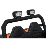 JOKO Elektrické autíčko Jeep Monster 4x200W, penové kolesá, kožené sedadlo, nosnosť 50kg, sedadlo pre Rodiča, čierne