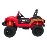 JOKO Elektrické autíčko Jeep Monster 4x200W, penové kolesá, kožené sedadlo, nosnosť 50kg, sedadlo pre Rodiča, čevené