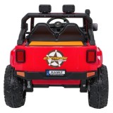 JOKO Elektrické autíčko Jeep Monster 4x200W, penové kolesá, kožené sedadlo, nosnosť 50kg, sedadlo pre Rodiča, čevené