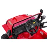 JOKO Elektrické autíčko Jeep Monster 4x200W, penové kolesá, kožené sedadlo, nosnosť 50kg, sedadlo pre Rodiča, čevené