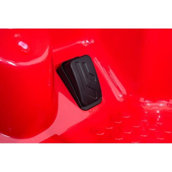 JOKO Elektrické autíčko Jeep Monster 4x200W, penové kolesá, kožené sedadlo, nosnosť 50kg, sedadlo pre Rodiča, čevené