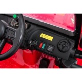 JOKO Elektrické autíčko Jeep Monster 4x200W, penové kolesá, kožené sedadlo, nosnosť 50kg, sedadlo pre Rodiča, čevené