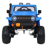 JOKO Elektrické autíčko Jeep Monster 4x200W, penové kolesá, kožené sedadlo, nosnosť 50kg, sedadlo pre Rodiča, modré