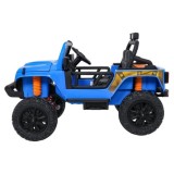 JOKO Elektrické autíčko Jeep Monster 4x200W, penové kolesá, kožené sedadlo, nosnosť 50kg, sedadlo pre Rodiča, modré