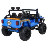 JOKO Elektrické autíčko Jeep Monster 4x200W, penové kolesá, kožené sedadlo, nosnosť 50kg, sedadlo pre Rodiča, modré