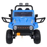 JOKO Elektrické autíčko Jeep Monster 4x200W, penové kolesá, kožené sedadlo, nosnosť 50kg, sedadlo pre Rodiča, modré