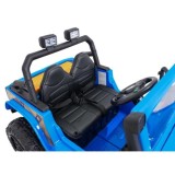 JOKO Elektrické autíčko Jeep Monster 4x200W, penové kolesá, kožené sedadlo, nosnosť 50kg, sedadlo pre Rodiča, modré