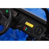 JOKO Elektrické autíčko Jeep Monster 4x200W, penové kolesá, kožené sedadlo, nosnosť 50kg, sedadlo pre Rodiča, modré