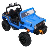 JOKO Elektrické autíčko Jeep Monster 4x200W, penové kolesá, kožené sedadlo, nosnosť 50kg, sedadlo pre Rodiča, modré