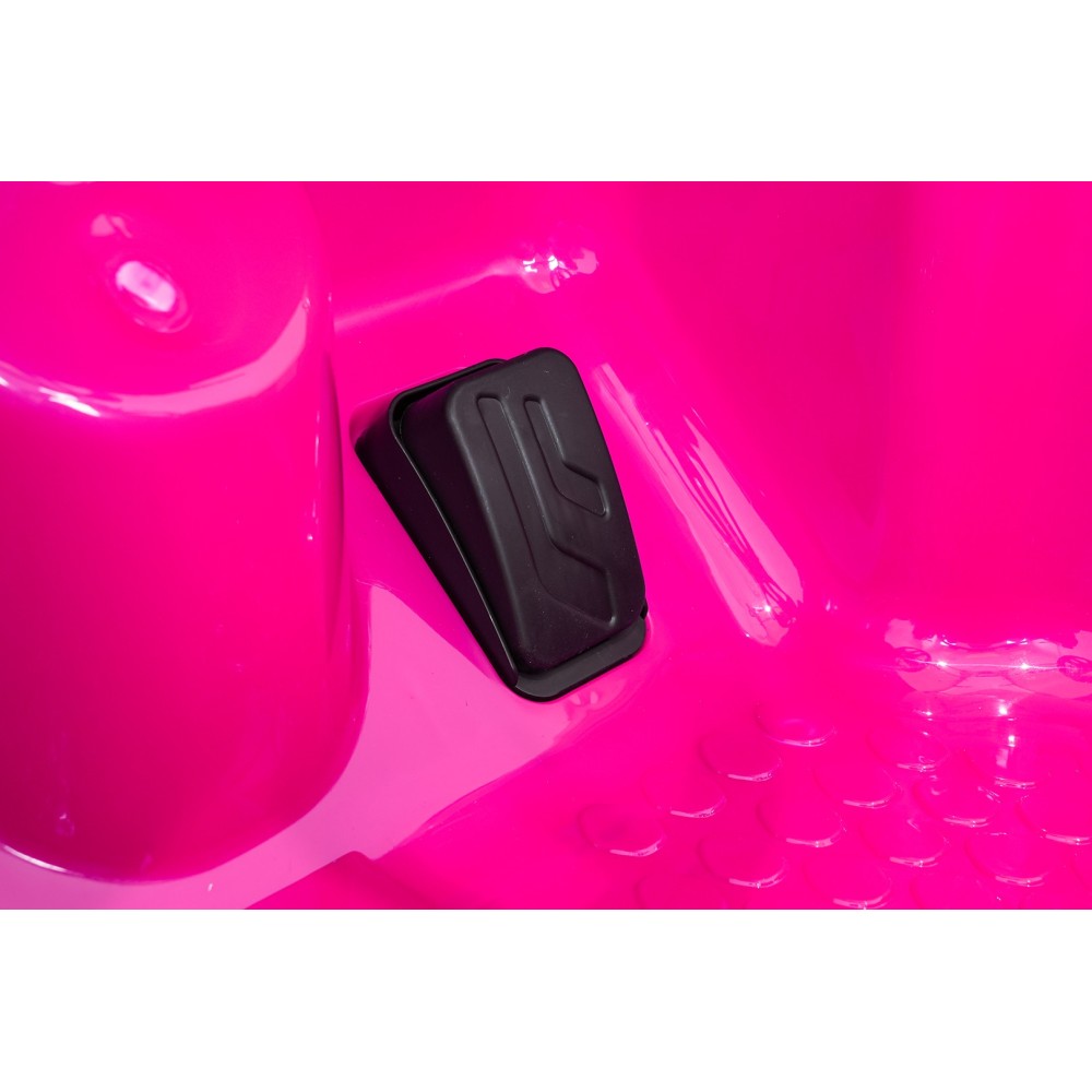 JOKO Elektrické autíčko Jeep Monster 4x200W, penové kolesá, kožené sedadlo, nosnosť 50kg, sedadlo pre Rodiča, ružové