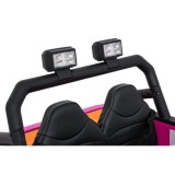JOKO Elektrické autíčko Jeep Monster 4x200W, penové kolesá, kožené sedadlo, nosnosť 50kg, sedadlo pre Rodiča, ružové