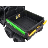 JOKO Elektrické autíčko Farmer X-POWER 4x200W 24V, kožené sedadlo 2 deti, Elektricky Vyklápacia vlečka, penové kolesá, zelené