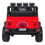 JOKO Elektrické autíčko Jeep BEAST 4x4, kožené sedadlo, penové kolesá, Funkcia Hojdania, Nosnosť 50kg, FM rádio, červené