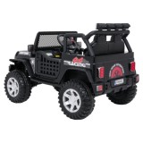 JOKO Elektrické autíčko Jeep BEAST 4x4, kožené sedadlo, penové kolesá, Funkcia Hojdania, Nosnosť 50kg, FM rádio, čierne