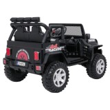JOKO Elektrické autíčko Jeep BEAST 4x4, kožené sedadlo, penové kolesá, Funkcia Hojdania, Nosnosť 50kg, FM rádio, čierne