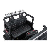 JOKO Elektrické autíčko Jeep BEAST 4x4, kožené sedadlo, penové kolesá, Funkcia Hojdania, Nosnosť 50kg, FM rádio, čierne