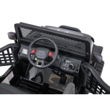 JOKO Elektrické autíčko Jeep BEAST 4x4, kožené sedadlo, penové kolesá, Funkcia Hojdania, Nosnosť 50kg, FM rádio, čierne