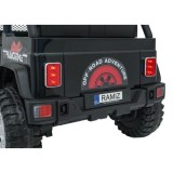 JOKO Elektrické autíčko Jeep BEAST 4x4, kožené sedadlo, penové kolesá, Funkcia Hojdania, Nosnosť 50kg, FM rádio, čierne