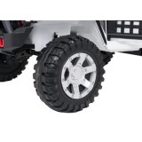 JOKO Elektrické autíčko Jeep BEAST 4x4, kožené sedadlo, penové kolesá, Funkcia Hojdania, Nosnosť 50kg, FM rádio, biele