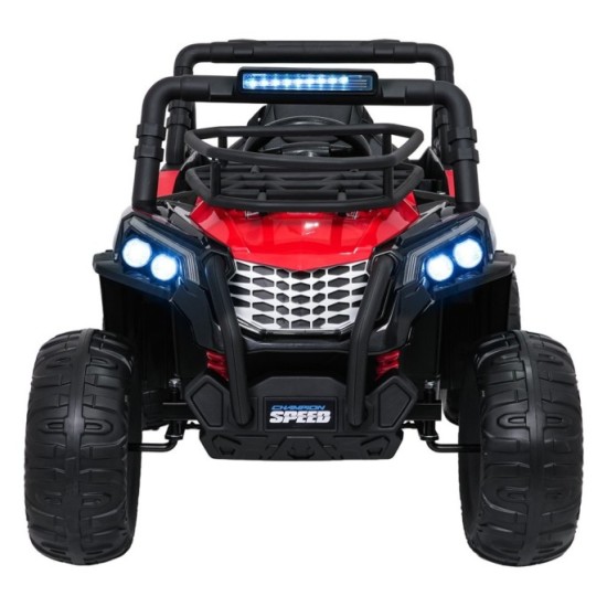 JOKO Elektrické autíčko Terénne Buggy UTV LIFT  4x100W, penové kolesá, kožené sedadlo, červené