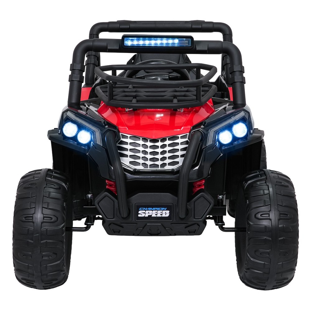 JOKO Elektrické autíčko Terénne Buggy UTV LIFT  4x100W, penové kolesá, kožené sedadlo, červené