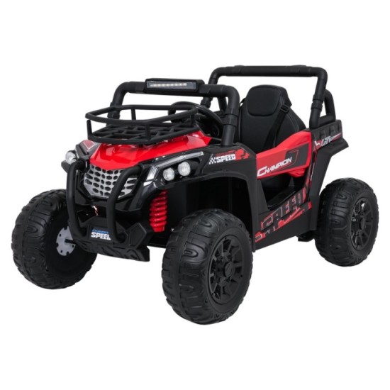 JOKO Elektrické autíčko Terénne Buggy UTV LIFT  4x100W, penové kolesá, kožené sedadlo, červené