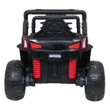 JOKO Elektrické autíčko Terénne Buggy UTV LIFT  4x100W, penové kolesá, kožené sedadlo, červené