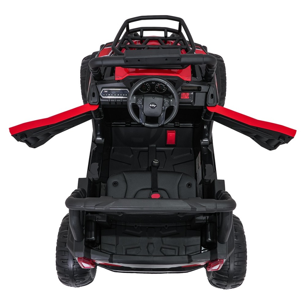 JOKO Elektrické autíčko Terénne Buggy UTV LIFT  4x100W, penové kolesá, kožené sedadlo, červené
