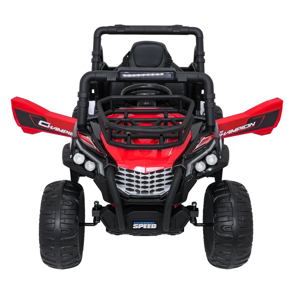 JOKO Elektrické autíčko Terénne Buggy UTV LIFT  4x100W, penové kolesá, kožené sedadlo, červené