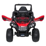 JOKO Elektrické autíčko Terénne Buggy UTV LIFT  4x100W, penové kolesá, kožené sedadlo, červené