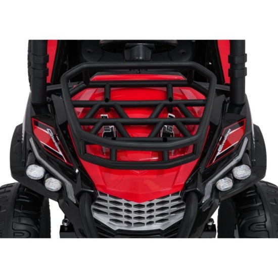 JOKO Elektrické autíčko Terénne Buggy UTV LIFT  4x100W, penové kolesá, kožené sedadlo, červené
