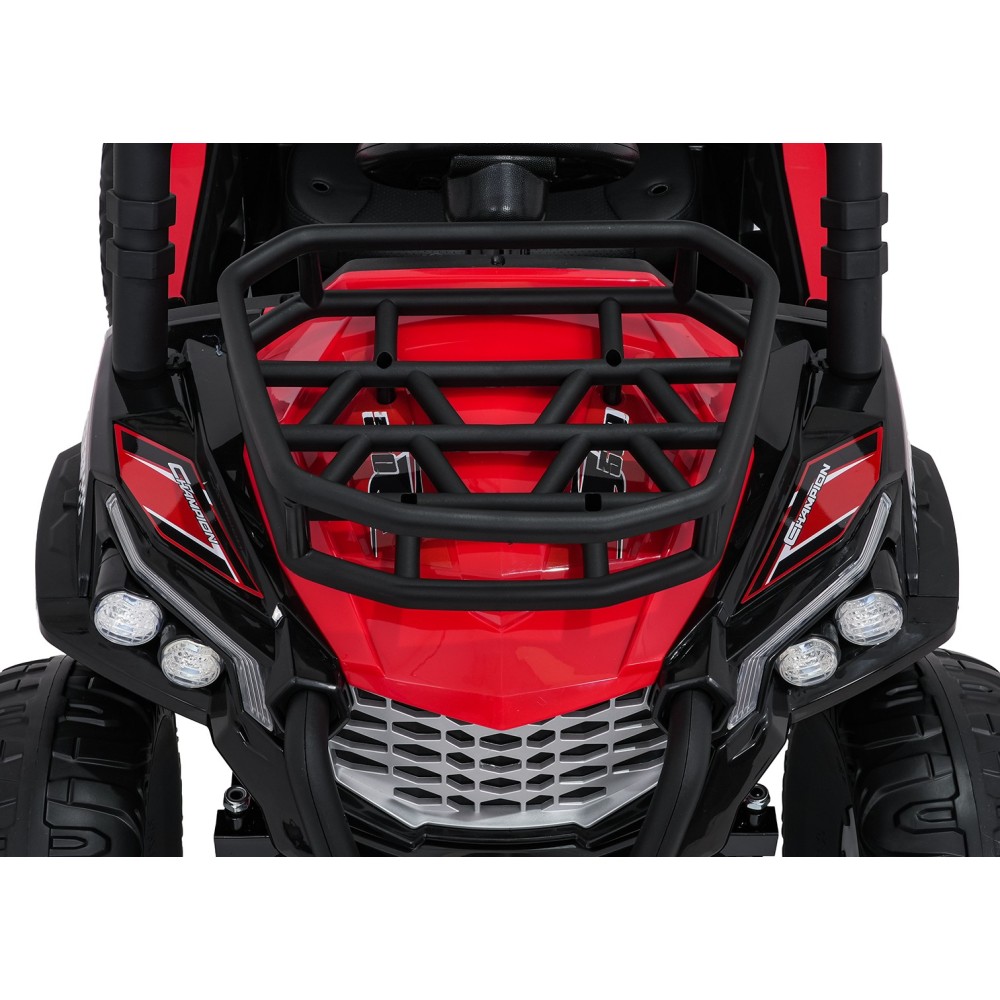 JOKO Elektrické autíčko Terénne Buggy UTV LIFT  4x100W, penové kolesá, kožené sedadlo, červené