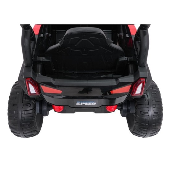 JOKO Elektrické autíčko Terénne Buggy UTV LIFT  4x100W, penové kolesá, kožené sedadlo, červené