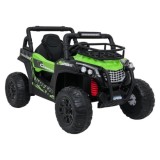 JOKO Elektrické autíčko Terénne Buggy UTV LIFT 4x100W, penové kolesá, kožené sedadlo, zelené