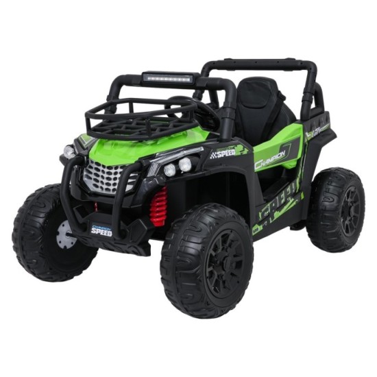 JOKO Elektrické autíčko Terénne Buggy UTV LIFT 4x100W, penové kolesá, kožené sedadlo, zelené