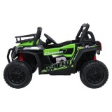 JOKO Elektrické autíčko Terénne Buggy UTV LIFT 4x100W, penové kolesá, kožené sedadlo, zelené