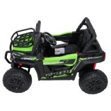 JOKO Elektrické autíčko Terénne Buggy UTV LIFT 4x100W, penové kolesá, kožené sedadlo, zelené