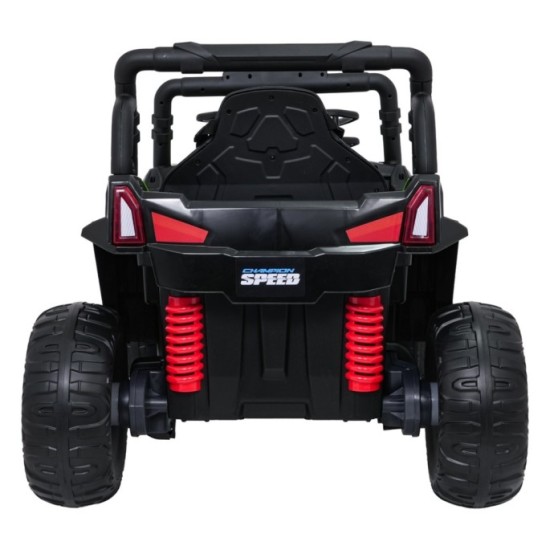 JOKO Elektrické autíčko Terénne Buggy UTV LIFT 4x100W, penové kolesá, kožené sedadlo, zelené