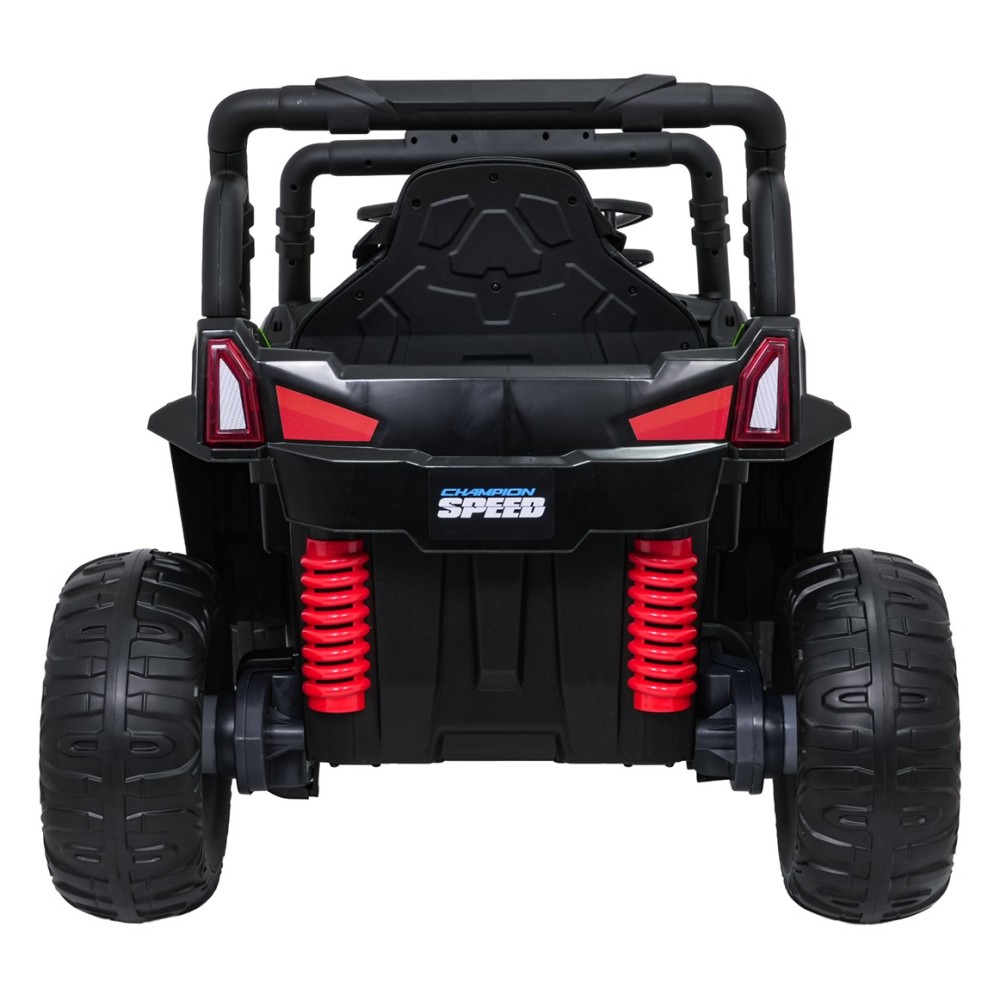 JOKO Elektrické autíčko Terénne Buggy UTV LIFT 4x100W, penové kolesá, kožené sedadlo, zelené